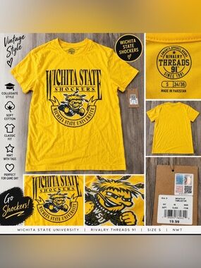 Wichita State Shockers Rivalry Threads 91 T-Shirt Small NWT